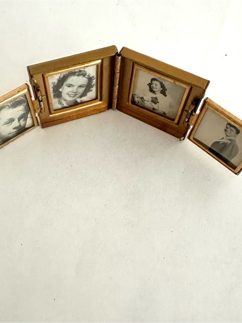 Vintage foldable, tiny picture frame